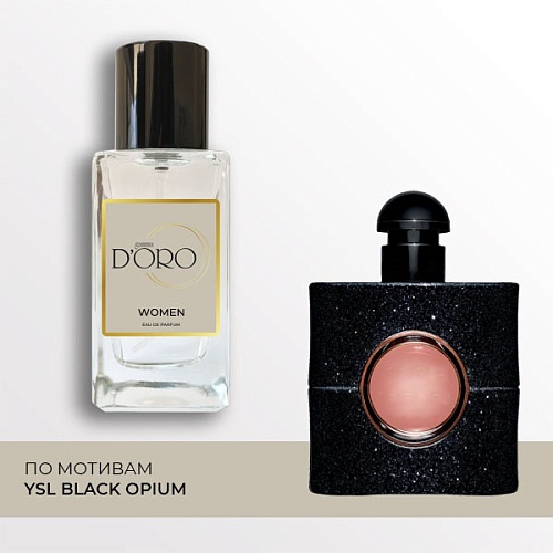 Аналоги духов YSL Black Opium W201